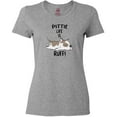 thumbnail image 3 of Inktastic Pittie Life is Ruff Spotted Pit Bull Women's T-Shirt, 3 of 5