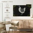 thumbnail image 5 of Elephant Stock Abstract Chicken Wall Art - Horizontal Canvas Wall Art - Dining Room Wall Decor - Animal Canvas - Gray And Black Decor - 30" x 20", 5 of 8