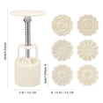 thumbnail image 3 of HBFAGFB Traditional Moon Cake Cookie Mold Tool, Hand Pressed Pastry Moulder for Autumn Christmas, 3 of 5