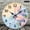 12x12in, variant on GONGXIFACAI 1pc Paper Craft Lotus Flower Theme Decor Gift, 10 inch Silent Non Ticking Round Wall Clock Lobby Corridor Dining Room Bedroom Office Classroom