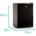 thumbnail image 2 of BLACK+DECKER BCRK25B Réfrigérateur Compact Energy Star Porte Simple Mini Frigo avec Congélateur, 2.5 Pieds Cubes, Noir, 2 of 7