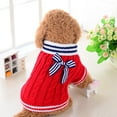 thumbnail image 7 of YUEHAO Dog Sweaters for Small Dogs Navy Pet Dog Cat Sweater Turtleneck Knitted Dog Sweater - Classic Cable Knit Dog Jumper Coat, Warm Pet Winter Clothes Small Dog Sweater (Red, XXS), 7 of 7