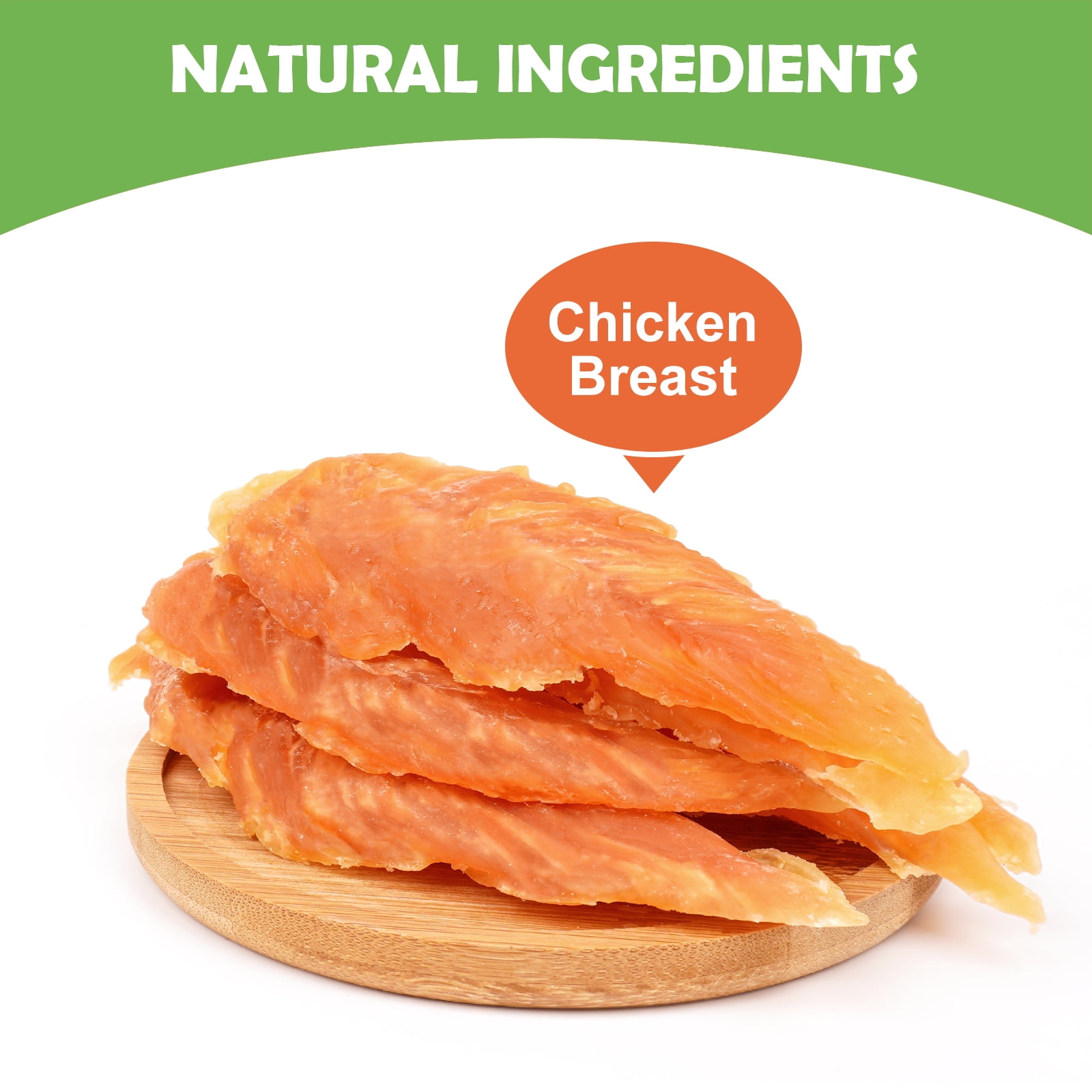 MON2SUN Chicken Jerky Slice Dog Treats, 14 oz
