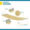 thumbnail image 3 of Duck Covers Weekend 82 Inch Mesh One-Person Travel Hammock, Straw, 3 of 9