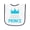 White and Navy, variant on Inktastic Prince, Little Prince, King, Crown, Baby Boy Baby Terry Cloth Bib