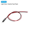 thumbnail image 3 of Uxcell 40Pcs LED Diode Light, Pre Wired Mini LED Lights Bulb Light-emitting Lamp Colorful Fast Flash Light 3mm, 3 of 5