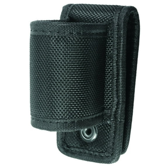 Hero's Pride Ballistic Flashlight Holder – Open Top & Bottom, Large, Molded Design, Fits Belt up to 2.25"