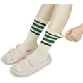 thumbnail image 5 of YooGuoGuo Striped Crew Socks Women - Retro Novelty Socks - Stretchy Casual Athletic Cotton Sock Size 5-11, 5 of 6