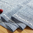 thumbnail image 5 of Coloody Farmhouse Table Runner Handmade Tassel Rustic Linen Table Runners, 13 x 90 inch (Blue), 5 of 7