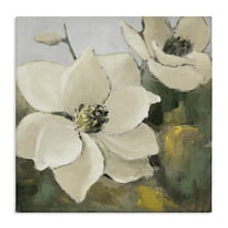 Stupell Industries Two Magnolia Blossoms Botanical & Floral Painting Gallery Wrapped Canvas Art Print Wall Art, 24 x 24