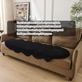 thumbnail image 6 of 1700GSM Fuzzy Faux Sheepskin Fur Area Rug,Extra Soft Faux Fur Mat,Fluffy Shaggy Fur Rug for Bedroom Living Bedside Rug Room Decor-Black, 2 x 3 ft, 6 of 9
