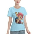 thumbnail image 2 of T-Shirt Basique à Manches Courtes pour Femmes une Pièce Chopper, 2 of 6