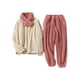thumbnail image 2 of Pijamas de invierno Yinane Ropa de dormir de felpa Mujer, 2 of 8