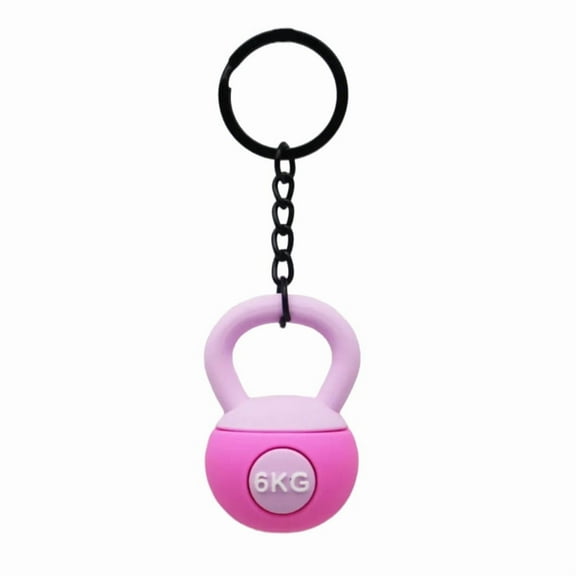 Miniature Kettlebell Keychain Decoration Eye Catching Kettlebell Key Holder Keychain Charm For Fitness Event And Prizes