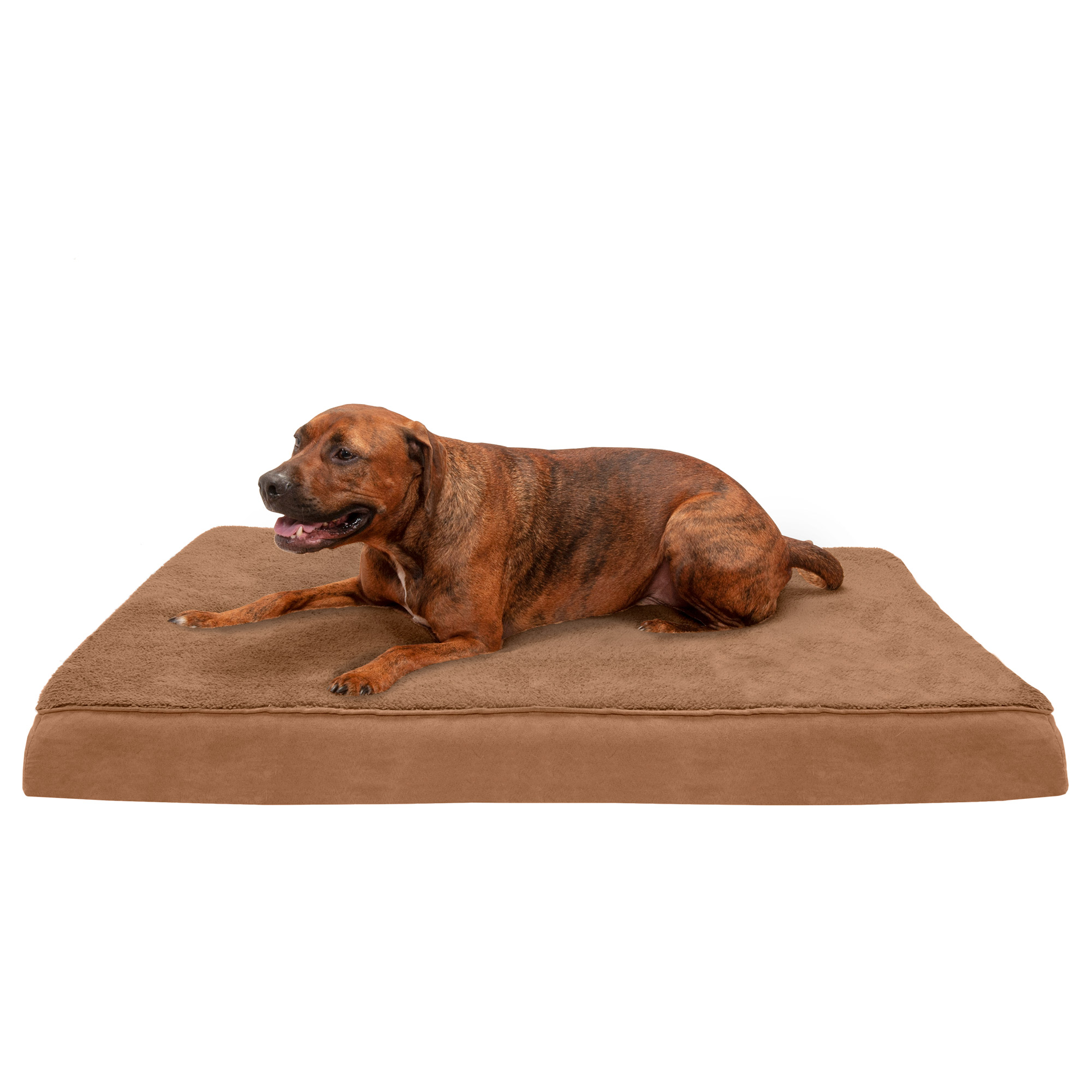 FurHaven Pet Dog Bed Deluxe Cooling Gel Memory Foam Orthopedic Terry