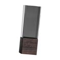 thumbnail image 2 of Jarrón cilíndrico de flores decorativo rústico, jarrón minimalista con base de madera para cumpleaños, escritorio interior, decoración de granja. 10 cm x 30 cm, 2 of 8