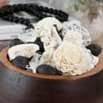 thumbnail image 4 of Maison Box Fragrance Potpourri Decorative Vase & Bowl Filler Home Décor (Black & White Satin), 4 of 6