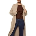 thumbnail image 5 of Women's Open Front Cardigan Oversized Knitted Long Sleeve Maxi Winter Coat with Pocketss, 5 of 5