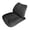 Black, variant on Simple Neat Lumbar Assist Pillow With Smooth Nappa Leather Face For Quick Maintenance And Durability