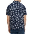 thumbnail image 2 of Elevenparis Mens Paisley Button Up Shirt, Blue, Medium, 2 of 2