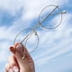 thumbnail image 1 of Gafas planas de metal con luz azul antideslumbrante para hombres y mujeres, gafas universales con montura redonda, se pueden equipar con miopía, 1 of 5