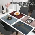 thumbnail image 2 of pitrice Table Sets de Table Tasse Coaster Bol Titulaire Lavable Carré Simple Style Dinging Forme Simple Style Pratique Polyvalent Dinging Supplies Rouge, 2 of 9