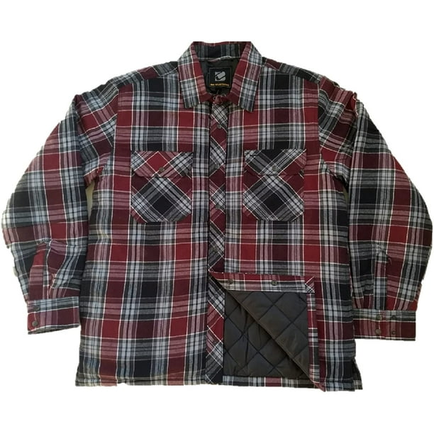 Quilted Lined Flannel Shirt Jacket – Survival Gears Depot