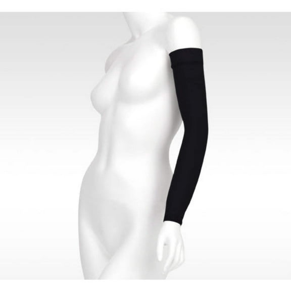 Juzo 3512 Dynamic Lymphedema Armsleeve w/Silicone Band - 30-40 mmHg Long Reg Black IV