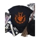 thumbnail image 1 of Halloween T-Shirt - Halloween Skull Hand Print T-shirt, Short Sleeve Crew Neck Casual Top For Summer & Spring, Women's Clothing, 1 of 6