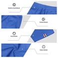 thumbnail image 5 of Mens Waffle Shorts Casual Elastic Waist Drawstring 2026 Summer Beach Lounge Short Royal Blue XL, 5 of 8