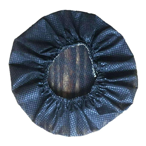 100 paquetes/juego de almohadillas desechables para los oídos, protectores elásticos y transpirables. Negro