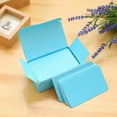 thumbnail image 5 of Hemoton 3 Pcs DIY Paper Cards with Rounded Corners Assorted Colors Study Cards Memo Scratch Note Pads Bookmark DIY Greeting Cards Index Cards (Kraft Paper/Green/ Blue), 5 of 5