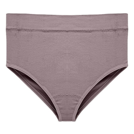 

Tosmy Womens Underwear Women s High Waist Pure Cotton Ribbed Underwear Fashionable Panties For Women