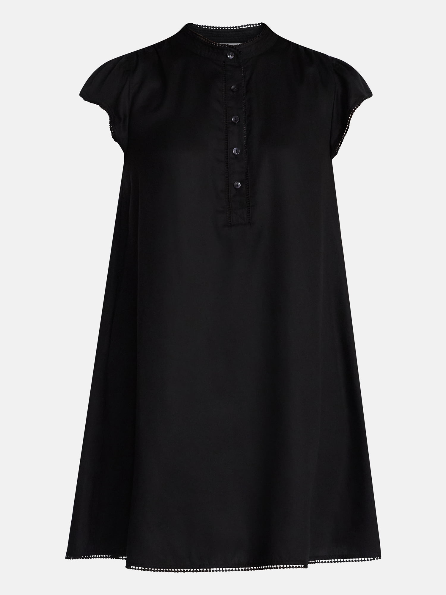Time and Tru Women's Flutter Sleeve Mini Dress, Sizes XS-XXXL