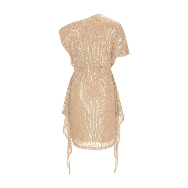 green emerald velvet dress A&A Amiri Gold Metallic Bodycon Bandage Mini Dress, Gold / S