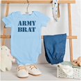 thumbnail image 3 of Army Brat Funny Military USA Child Romper Boys or Girls Infant Baby Brisco Brands 18M, 3 of 6