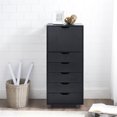 thumbnail image 4 of Naomi Home 6-Drawer Storage Cabinet for Vanity or Bedroom, Black, 1 Unit, 4 of 9