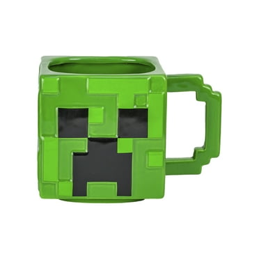 Zak Designs Minecraft Sculpted Mug, Creeper