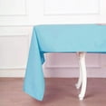 thumbnail image 2 of BalsaCircle 60" x 126" Polyester Rectangular Tablecloth Turquoise, 2 of 8