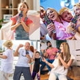 thumbnail image 4 of BONAOK Micrófono de karaoke inalámbrico Bluetooth con luces LED, micrófono portátil 4 en 1 con altavoz, reproductor de karaoke para cantar, fiesta en casa, regalo de cumpleaños para niños, adultos y n, 4 of 4