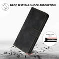 thumbnail image 3 of Compatible with Motorola Moto G Play 4G 2024 Case Flip Wallet case with Card Holder Kickstand Magnetic Premium PU Leather Flip Shockproof Protective Case for Moto G Play 4G 2024 Black HX, 3 of 14