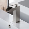 thumbnail image 5 of Concorde Single Hole, Single-Handle, Waterfall Bathroom Faucet in Brushed Nickel, 5 of 13
