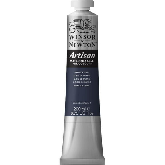 Winsor & Newton Artisan Water Mixable Oil Colours, 200ml Tube, Payne's Gray