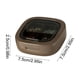 thumbnail image 3 of Mini caja de almacenamiento portátil de plástico, pequeño organizador de viaje para uso doméstico, compartimento compacto con tapa de seguridad, color beige, blanco, marrón y verde, apto para aliment, 3 of 6