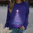 thumbnail image 6 of Makaor Crewneck Sweatshirt Womens Christmas Tops Raglan Sleeve Long Sleeve Pullover Graphic Casual Clothes, 6 of 6
