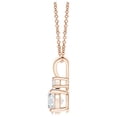 thumbnail image 2 of ANGARA Natural 0.47 Ct. Diamond Solitaire Pendant Necklace in 14K Rose Gold for Women with 18 Inch Chain, 2 of 8