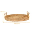 thumbnail image 2 of Tineasur Khaki Woven Rattan Basket - Kitchen Storage Organizer, Desktop Container for Home, Office, and Daily Use, 2 of 6