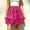*Hot Pink, variant on Binmer Women's Elastic High Waist Tiered Ruffle Flowy A Line Mini Skirt,Casual Summer Swing Skirt Black,Women's Plus L