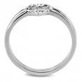 thumbnail image 2 of Rings for Women Silver 316L Stainless Steel DA245 - AAA Grade Cubic Zirconia in Clear, 2 of 6