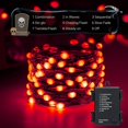 thumbnail image 2 of FrostHike Orange Halloween Lights, 16.4ft 50 LED Oversize Lamp Beads Battery Orange Lights with Timer Function, 8 Modes Waterproof Twinkle Fairy Lights for Christmas Decorations 2 Pack, 2 of 5